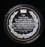 1982 Falkland Islands Liberation Medal Sterling Silver