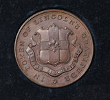 GB WWI Gratitude Medal in Bronze Presented by the Citizens of Lincoln