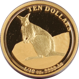2012 $10 Kangaroo Rock Wallaby 1/10oz Gold Proof Coin