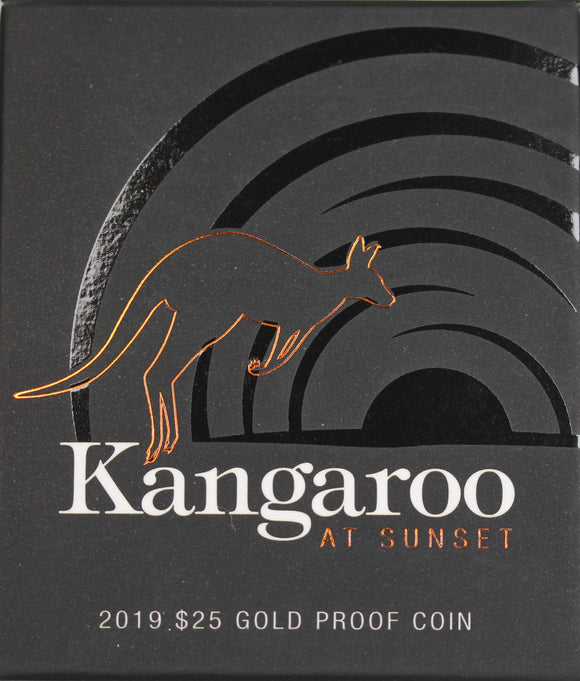 2019 Kangaroo at Sunset 1/5oz Gold Proof Coin