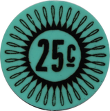 Keeling-Cocos Islands 1968 Plastic 25 Cent Token Uncirculated