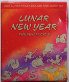 2007 Lunar Holey New Year Dollar And Dump 1oz Silver Proof Coin