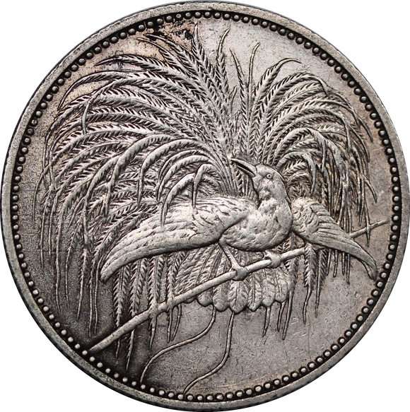 German New Guinea 1894A Silver 1 Mark VF