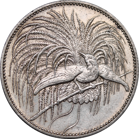 German New Guinea 1894A Silver 2 Mark gVF