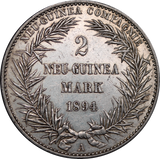 German New Guinea 1894A Silver 2 Mark gVF