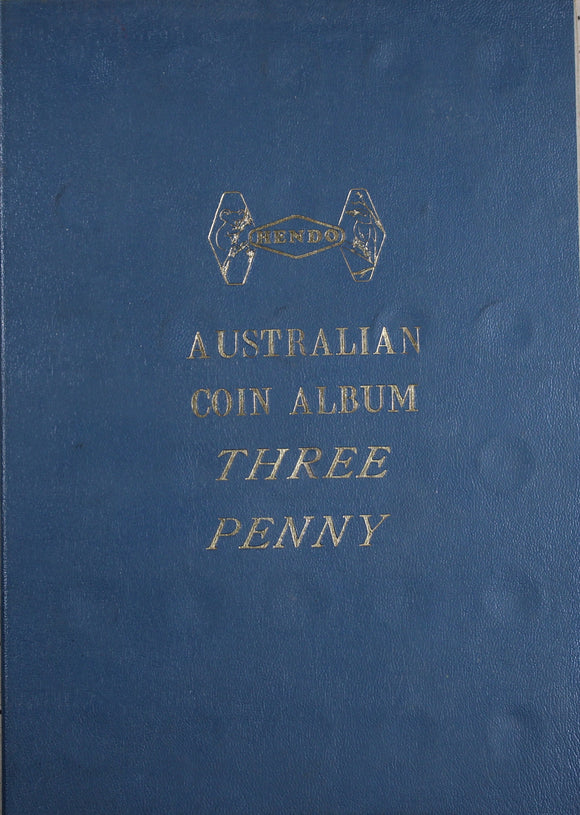 Threepence Collection in Blue Hendo Album