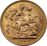 1902 Melbourne Mint Gold Sovereign gEF