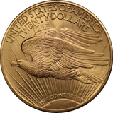 USA 1924 $20 Double Eagle Gold Coin aUNC