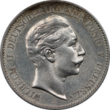1900 German States, Prussia Wilhelm II 2 Mark aUNC