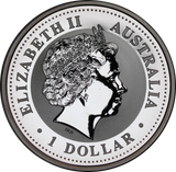 2002 Lunar Series I Year of the Horse 1oz Silver Coin