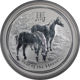 2014 10oz Silver Year of the Horse Bullion Coin