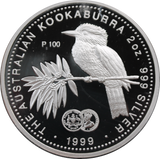 1999 Silver 2oz Kookaburra Glamour Coin 1932 Florin Privy Mark