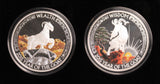 2015 Lunar Good Fortune Goat 2 x 1oz Silver Proof Set