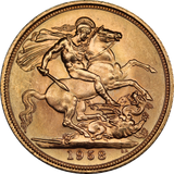 GB 1958 Queen Elizabeth II Gold Sovereign UNC