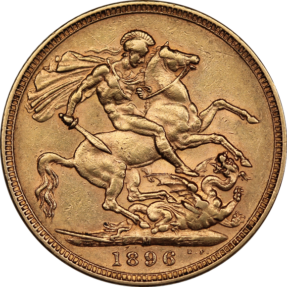 1896 Melbourne Mint Gold Sovereign aEF