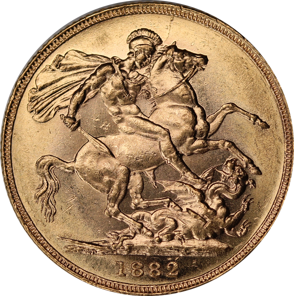 1882 Sydney Mint Gold Sovereign aUNC