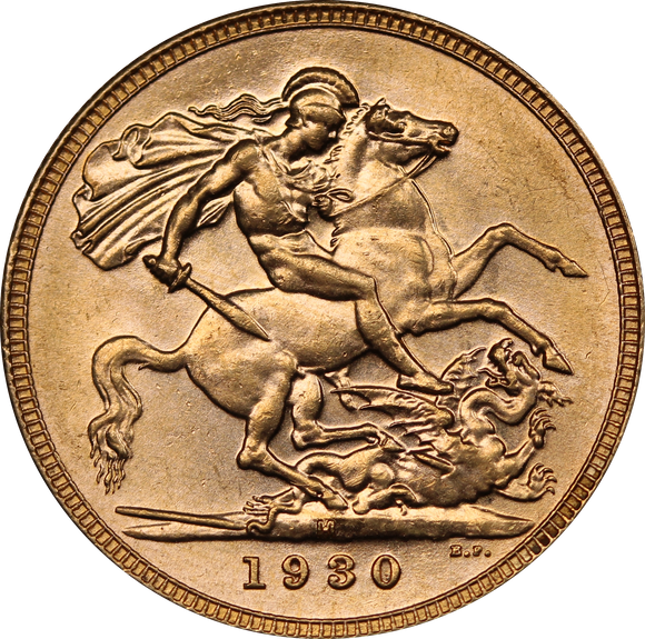 1930 Melbourne Mint Gold Sovereign UNC