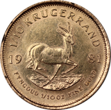 1982 South Africa 1/10 oz Gold Krugerrand Coin