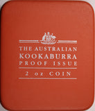 2002 Kookaburra 2oz Silver Proof Coin