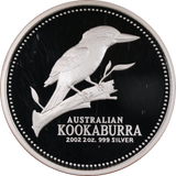 2002 Kookaburra 2oz Silver Proof Coin