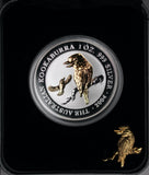 2004 Gilded Kookaburra 1oz Silver Coin