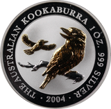 2004 Gilded Kookaburra 1oz Silver Coin