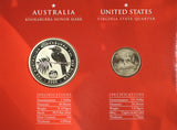 2000 Kookaburra 1oz Silver Coin Honour Mark Collection - Virginia