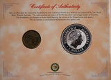 2000 Kookaburra 1oz Silver Coin Honour Mark Collection - Massachusetts