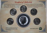 1999 Kookaburra 2oz Silver Coin Honour Mark Collection - First Five States