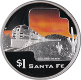 2004 Great Rail Journeys of the World Cook Islands 5 Coin Silver Proof Set