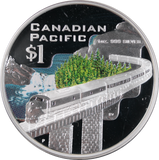 2004 Great Rail Journeys of the World Cook Islands 5 Coin Silver Proof Set