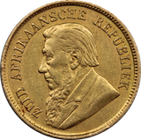 South Africa 1896 Gold Half Pond gVF
