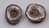 Late 19th Century China Yunnan Style Sycee Set of 8 Silver Ingots