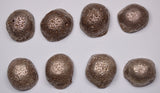 Late 19th Century China Yunnan Style Sycee Set of 8 Silver Ingots