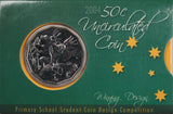 2004 50c Primary Student Design Coin In Card