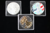 2012 USA Set of 3x 1oz Silver Eagle Coins (Standard, Gilded and Holo)