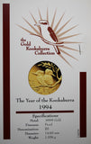 1994 Australia 1/20oz Gold Kookaburra Coin
