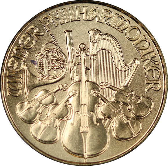 2011 Austria Philharmonic 1/10oz Gold Coin