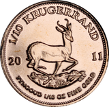 2011 South Africa Krugerrand 1/10oz Gold Coin
