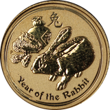 2011 Australia Lunar Year of the Rabbit 1/10oz Gold Coin