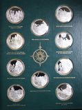 1977 Set of 20 Silver Medallions Voyages of Captain James Cook