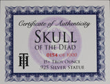 Skull of the Dead - Sterling Silver Statue 15oz (505g)