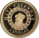2012 Solomon Islands Maya Calendar 0.5g 14ct Gold Coin