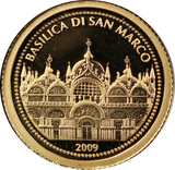 2009 $1 Samoa Saint Marks Basilica 0.5g Gold Coin