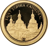 2010 $5 Solomon Islands Saint Sophia Cathedral 0.5g Gold Coin
