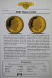 2011 Fiji $1 Nero Caesar 0.5g Gold Coin