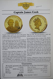 2009 Cook Islands $1 Captain James Cook 0.5g Gold Coin