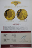 2009 Cook Islands Artemis 0.5g Gold Coin