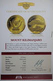 2008 10 Francs Mount Kilimanjaro 0.5g Gold Coin