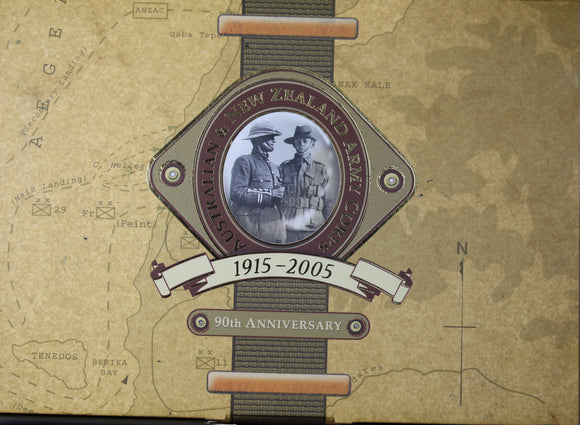 2005 ANZAC 90th Anniversary 2 Coin 1oz Silver Set